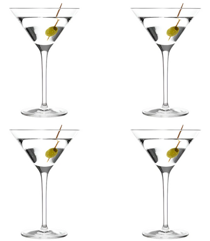 Set 4 Copas Martini Glasso