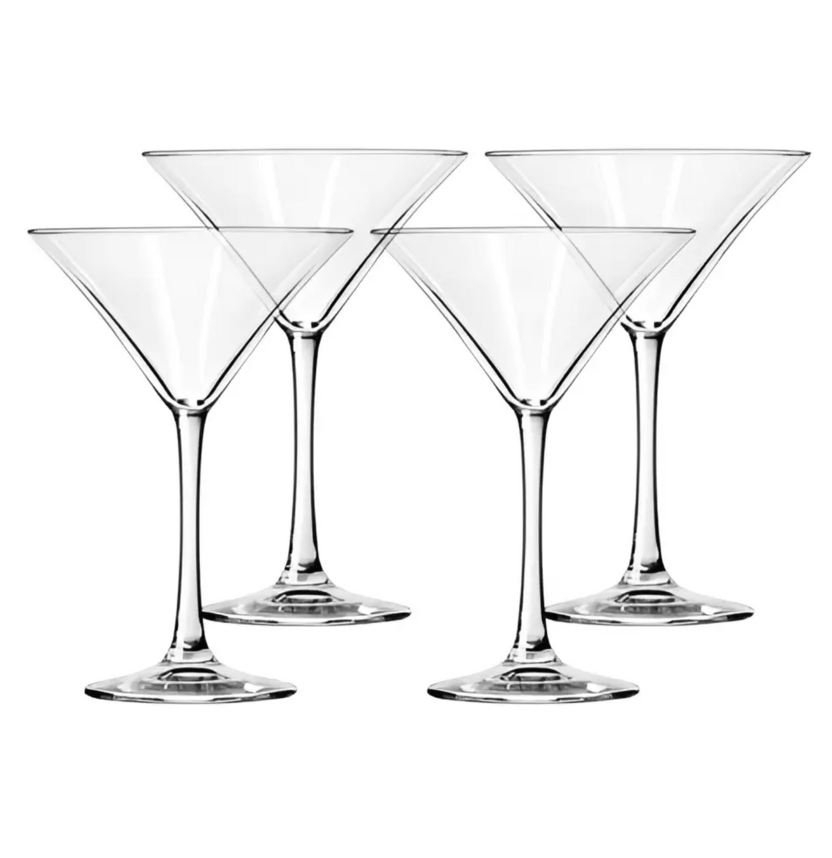 Set 4 Copas Martini Glasso