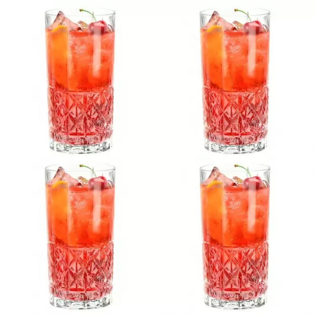 Set 4 Vasos Mix Drinks Vintage Glasso