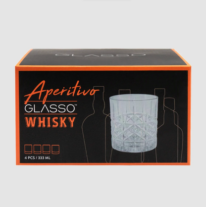 Set 4 Vasos Whisky Vintage Glasso