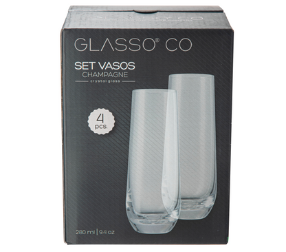 Set 4 Vasos Champagne