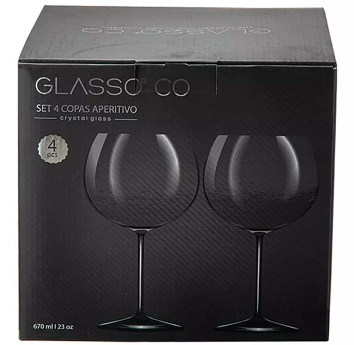 Set 4 Copas Aperitivo Glasso