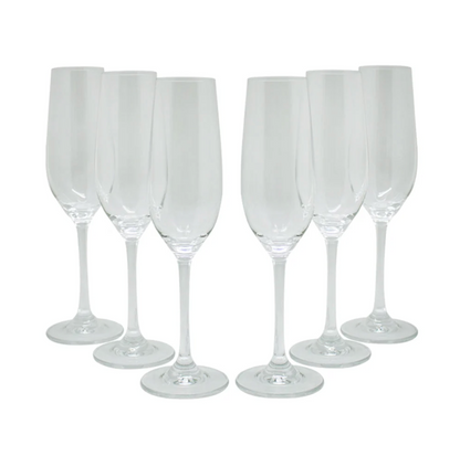 x Mayor Set Copa De Champagne Cristal Glasso
