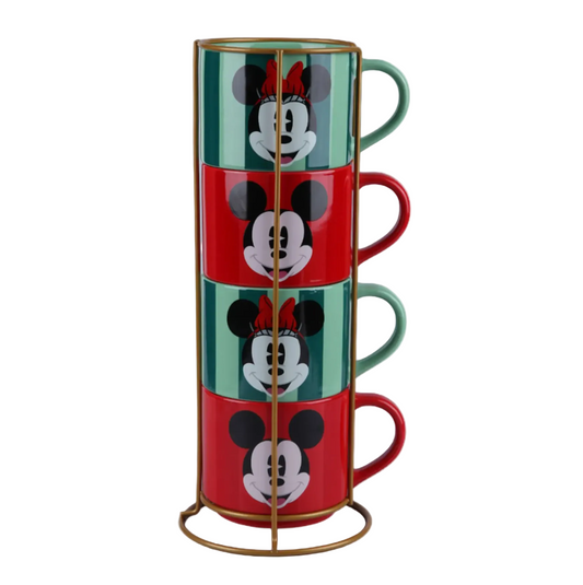 Set 4 Tazones 400ml Navidad Disney Classic