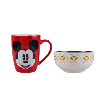 Tazon + Bowl Venit Navidad Disney Classic Mickey Mouse