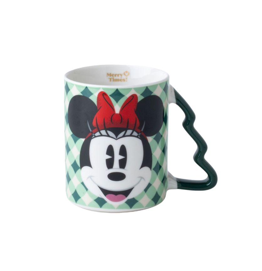 Tazon Pine Hanlde 410ml Navidad Disney Classic Minnie Mouse
