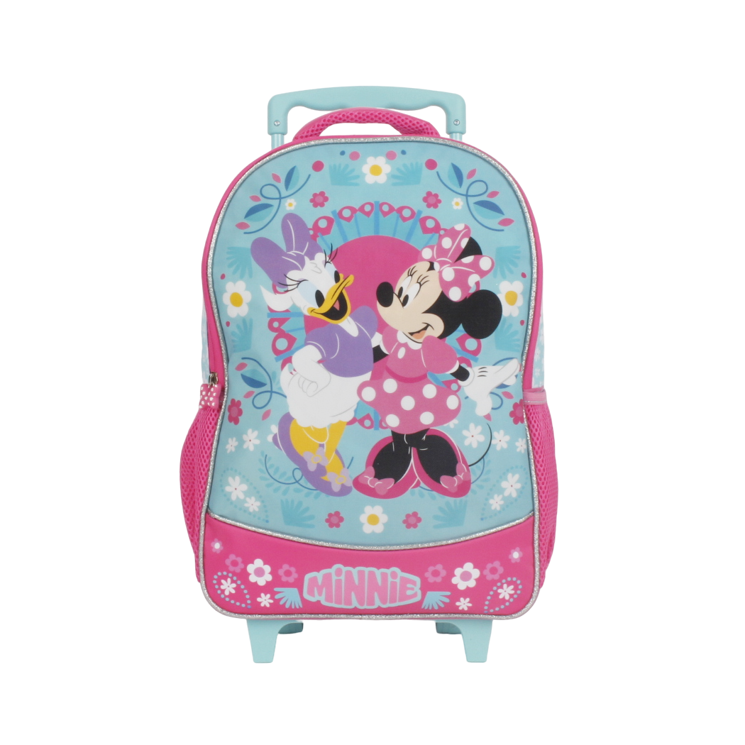 Mochila Infantil con Ruedas 15" Minnie Turquesa