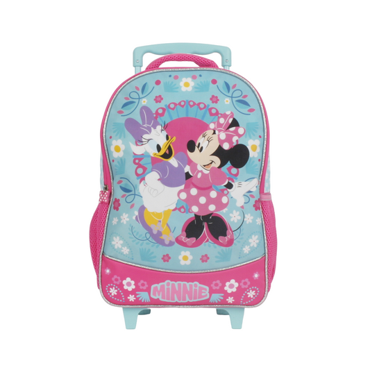 Mochila Infantil con Ruedas 15" Minnie Turquesa