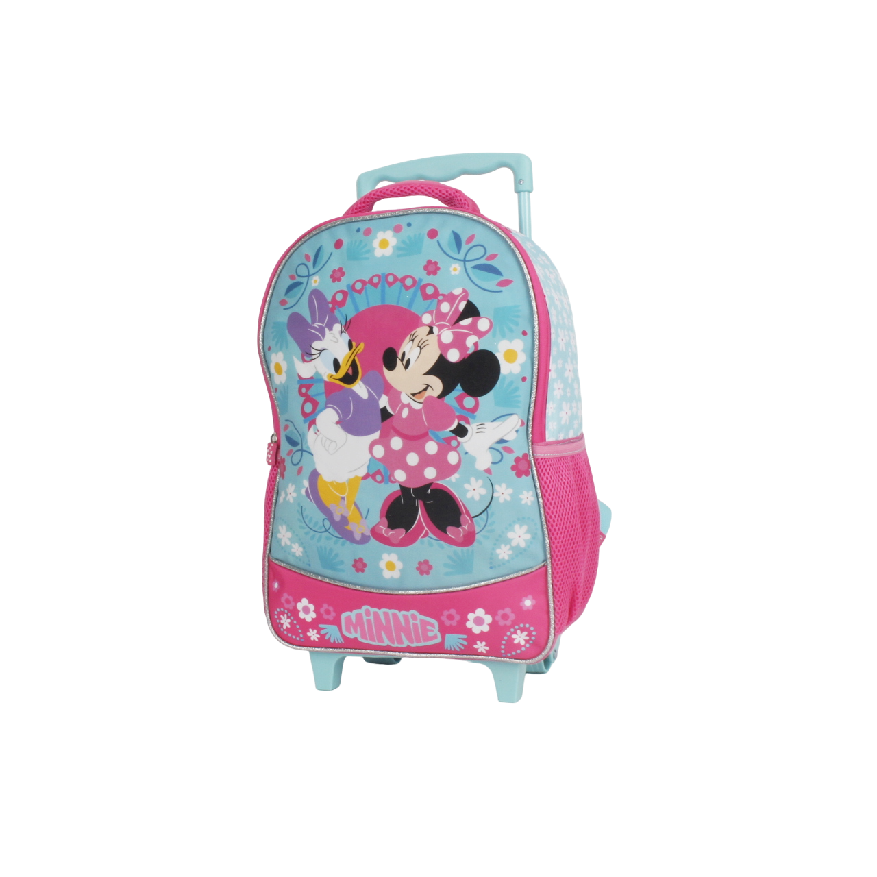 Mochila Infantil con Ruedas 15" Minnie Turquesa