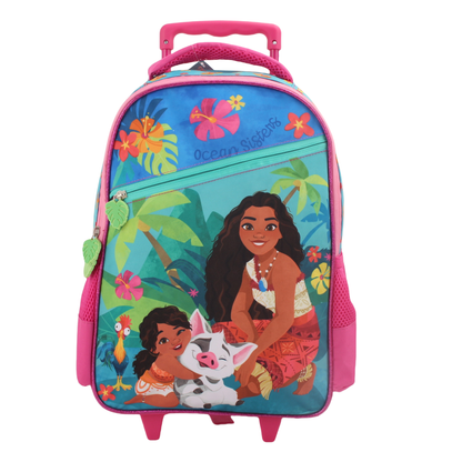 Set Promo con Ruedas Mochila + lonchera + Estuche Moana