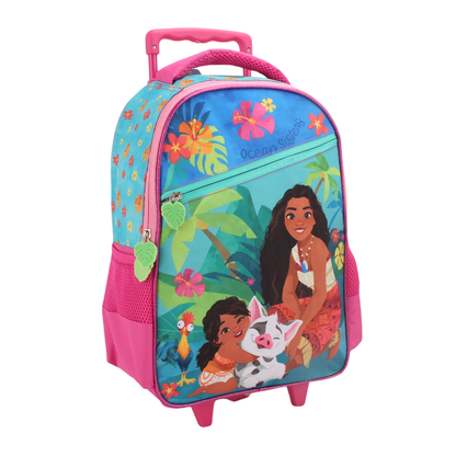 Set Promo con Ruedas Mochila + lonchera + Estuche Moana