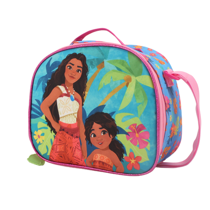 Set Promo con Ruedas Mochila + lonchera + Estuche Moana
