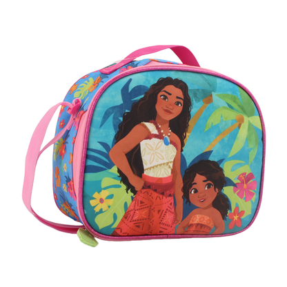 Set Promo con Ruedas Mochila + lonchera + Estuche Moana