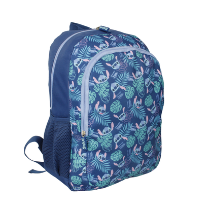 Set Juvenil 3 Piezas Stitch Mochila + Lonchera + Estuche Azul