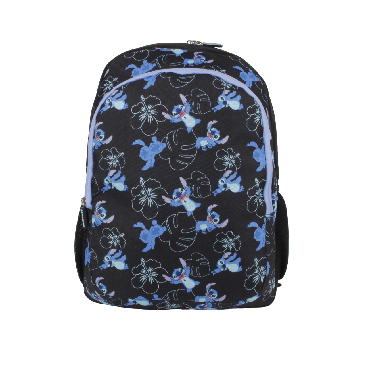 Set Juvenil 3 Piezas Stitch Mochila + Lonchera + Estuche Azul Negro