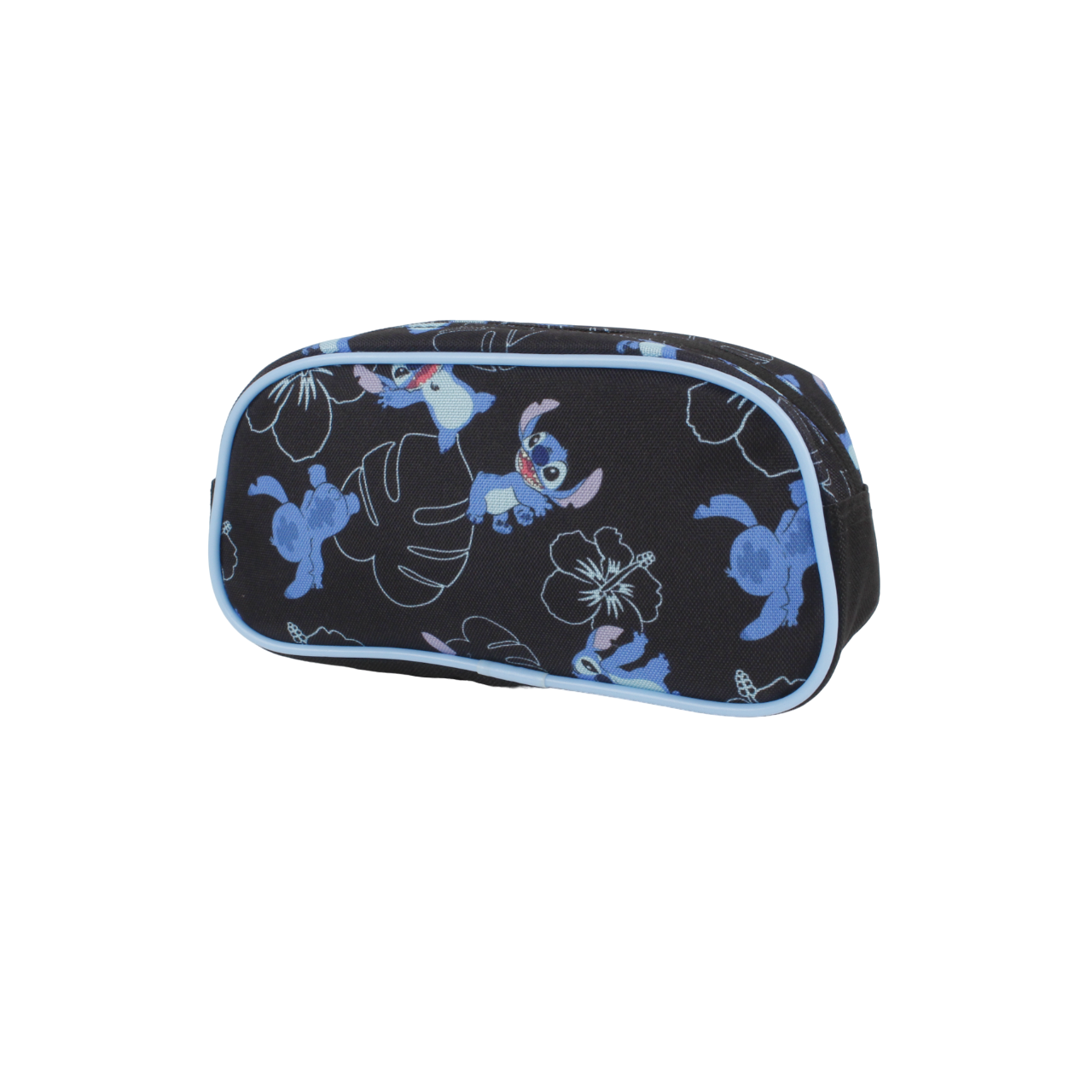 Set Juvenil 3 Piezas Stitch Mochila + Lonchera + Estuche Azul Negro