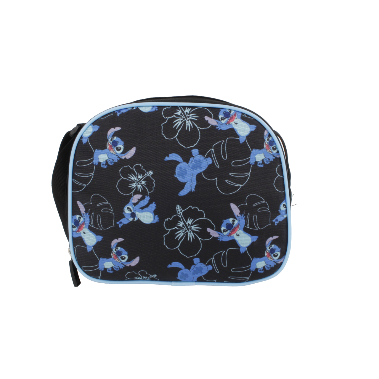 Set Juvenil 3 Piezas Stitch Mochila + Lonchera + Estuche Azul Negro