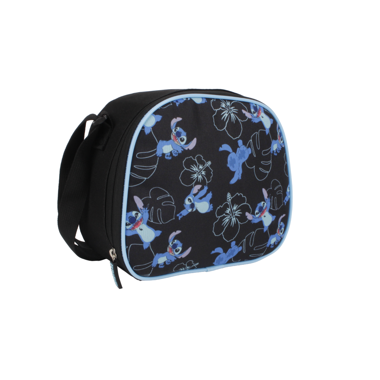 Set Juvenil 3 Piezas Stitch Mochila + Lonchera + Estuche Azul Negro