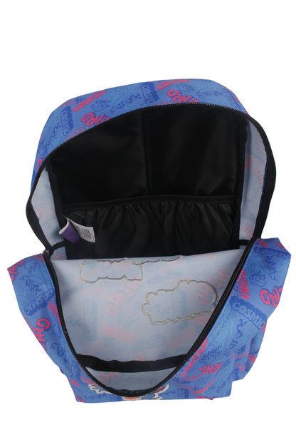 Mochila Juvenil Stitch Parches Lavanda