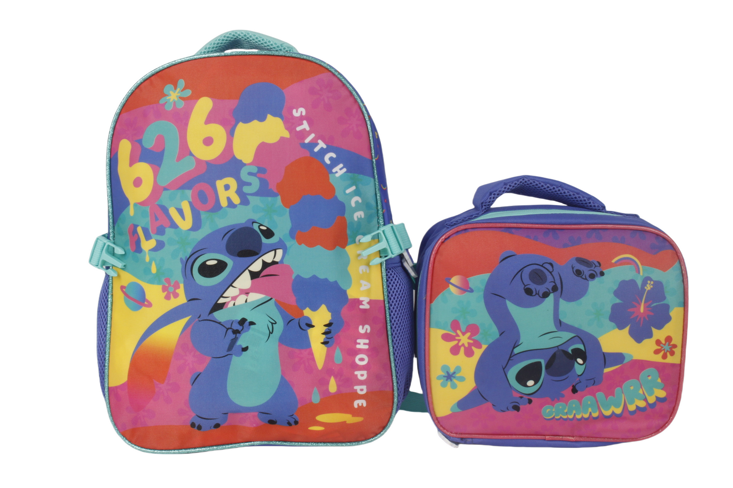 Mochila con Lonchera Stitch