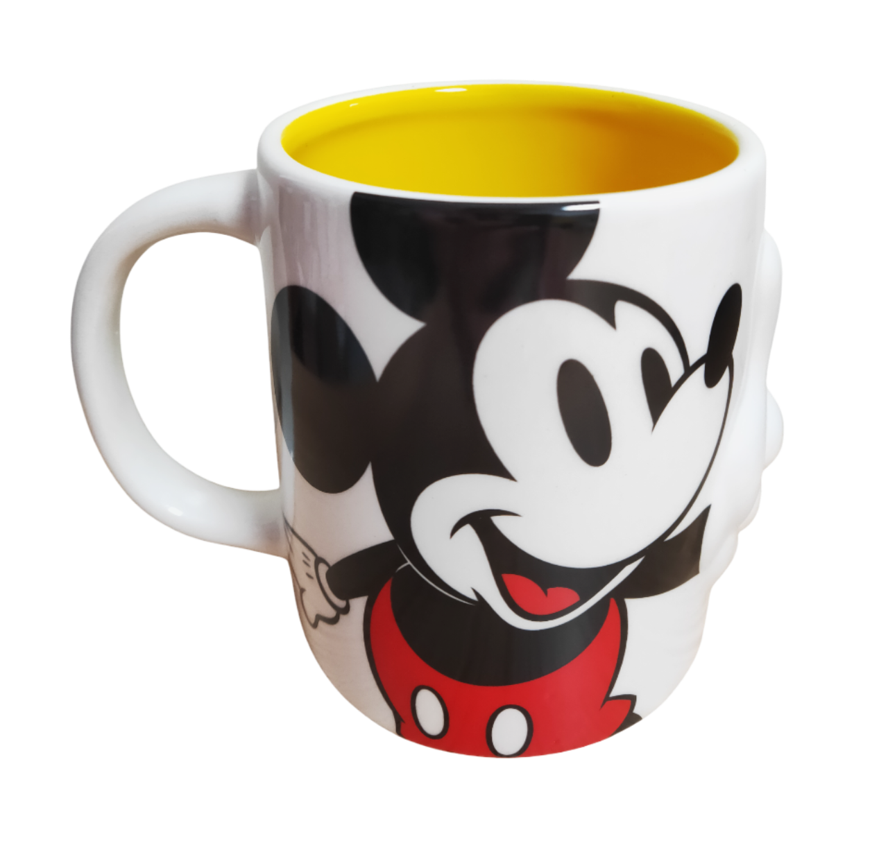 Tazon Ceramica 2D Mickey Mouse Amarillo