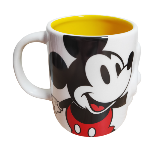 Tazon Ceramica 2D Mickey Mouse Amarillo