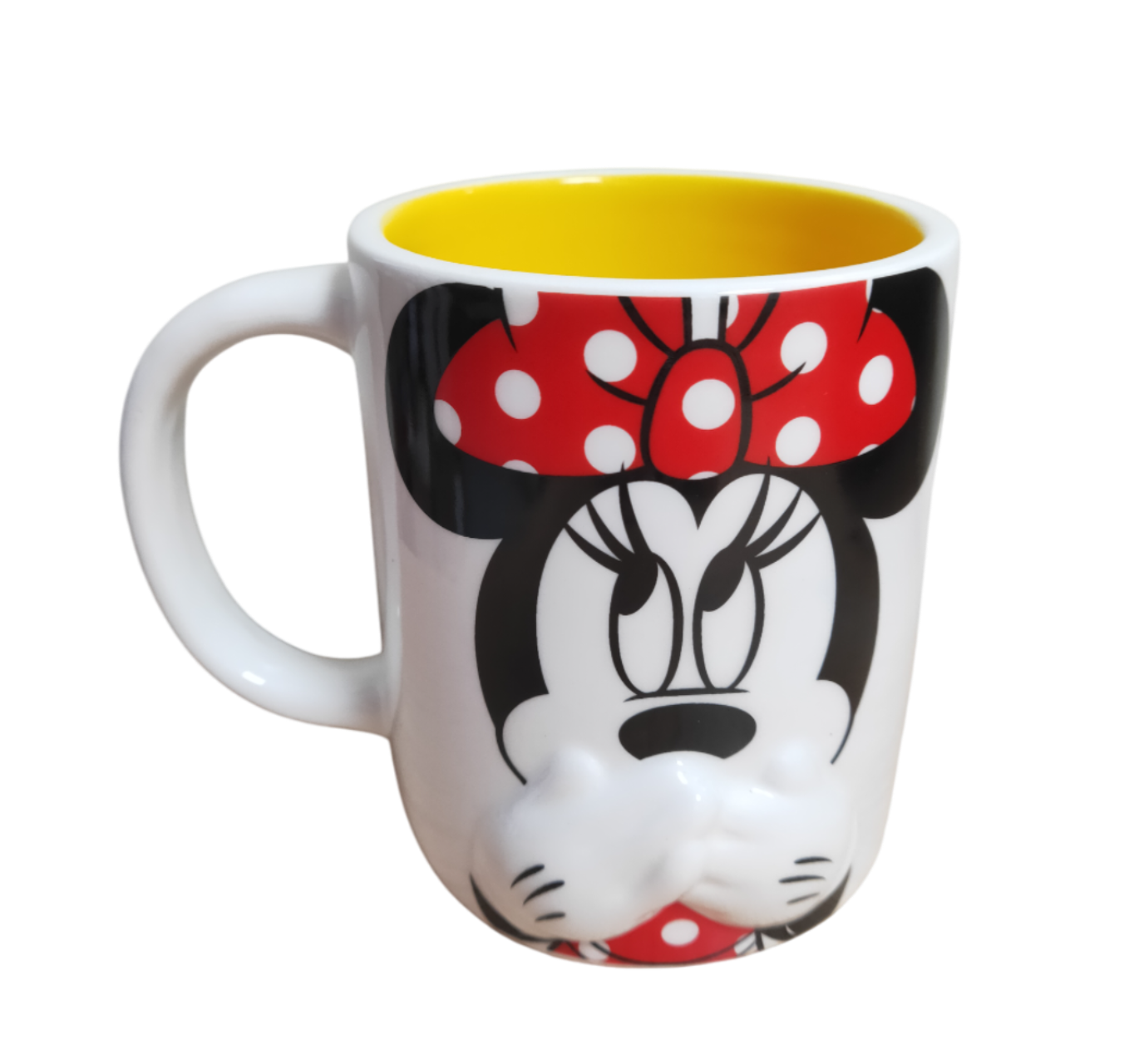 Tazon Ceramica 2D Minnie Mouse Amarillo