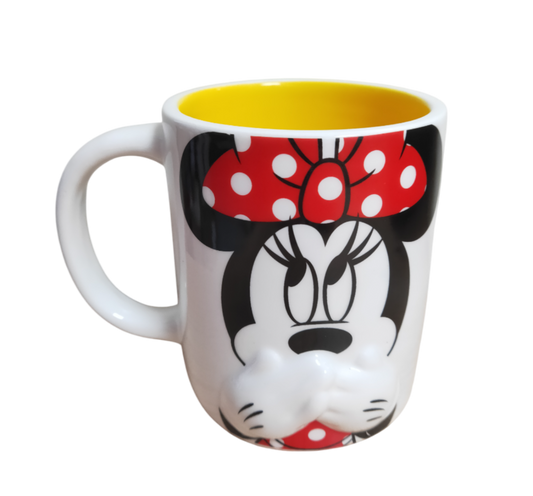 Tazon Ceramica 2D Minnie Mouse Amarillo