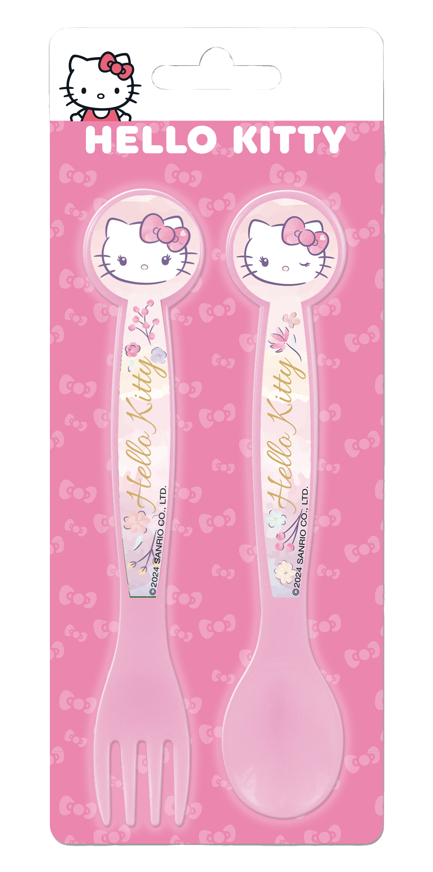 Set Cubiertos 2 Piezas Hello Kitty