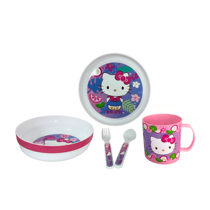 Set Vajilleria 5 Piezas Hello Kitty