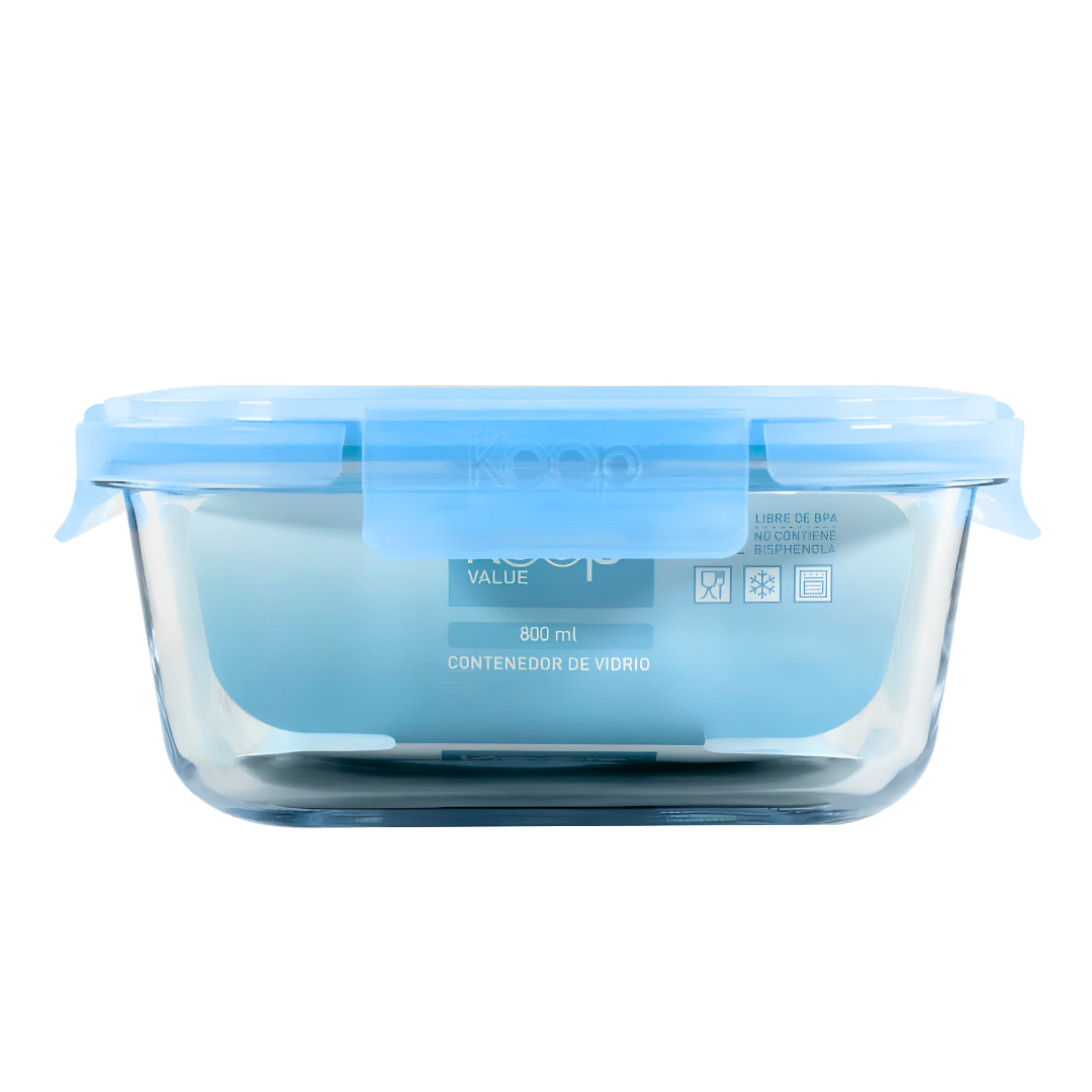 Hermetico Cuadrado Keep Value 800ml
