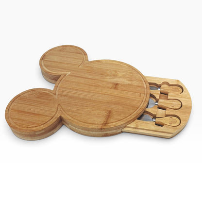 Tabla Piqueo Quesos Madera Navidad Disney Mickey
