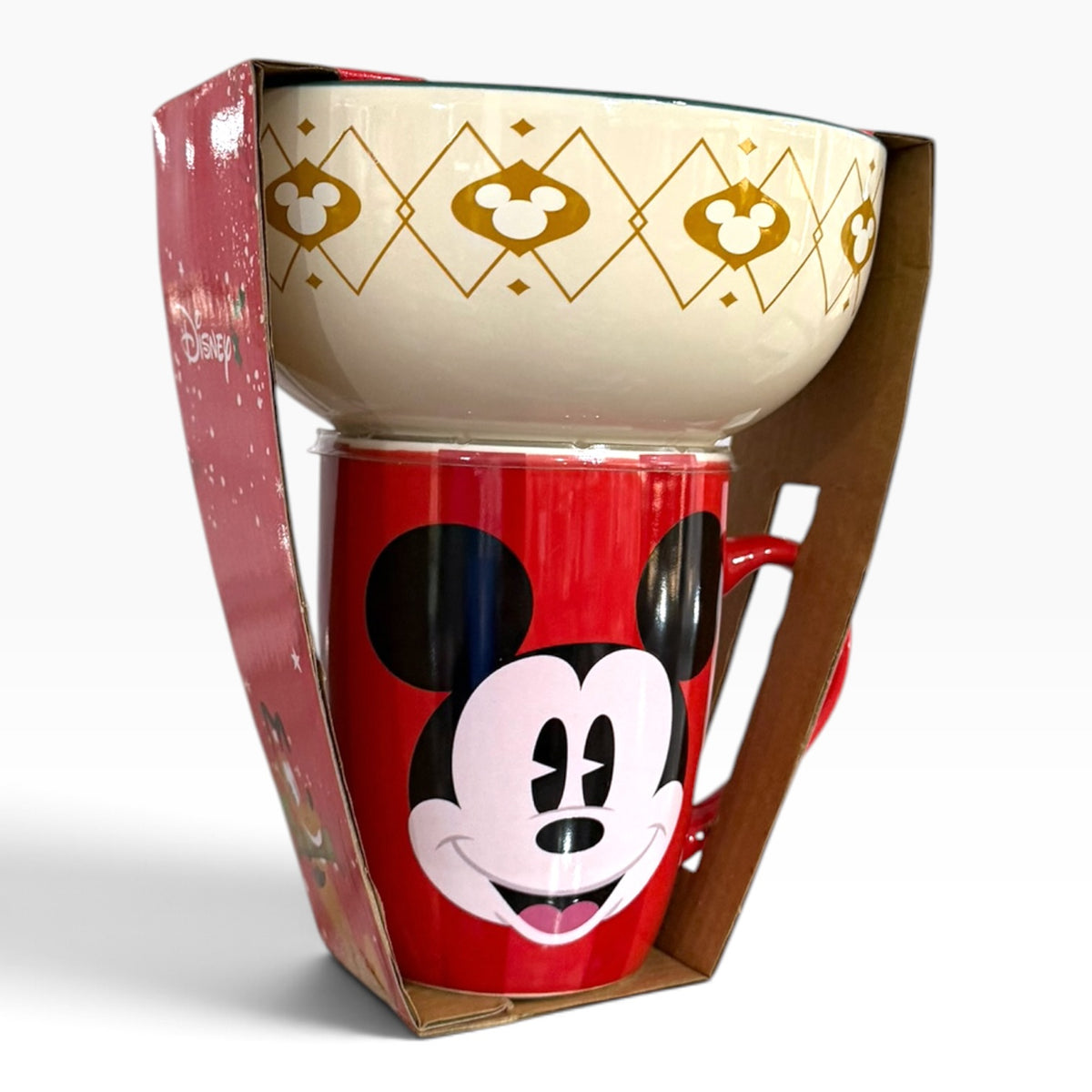 Tazon + Bowl Venit Navidad Disney Classic Mickey Mouse
