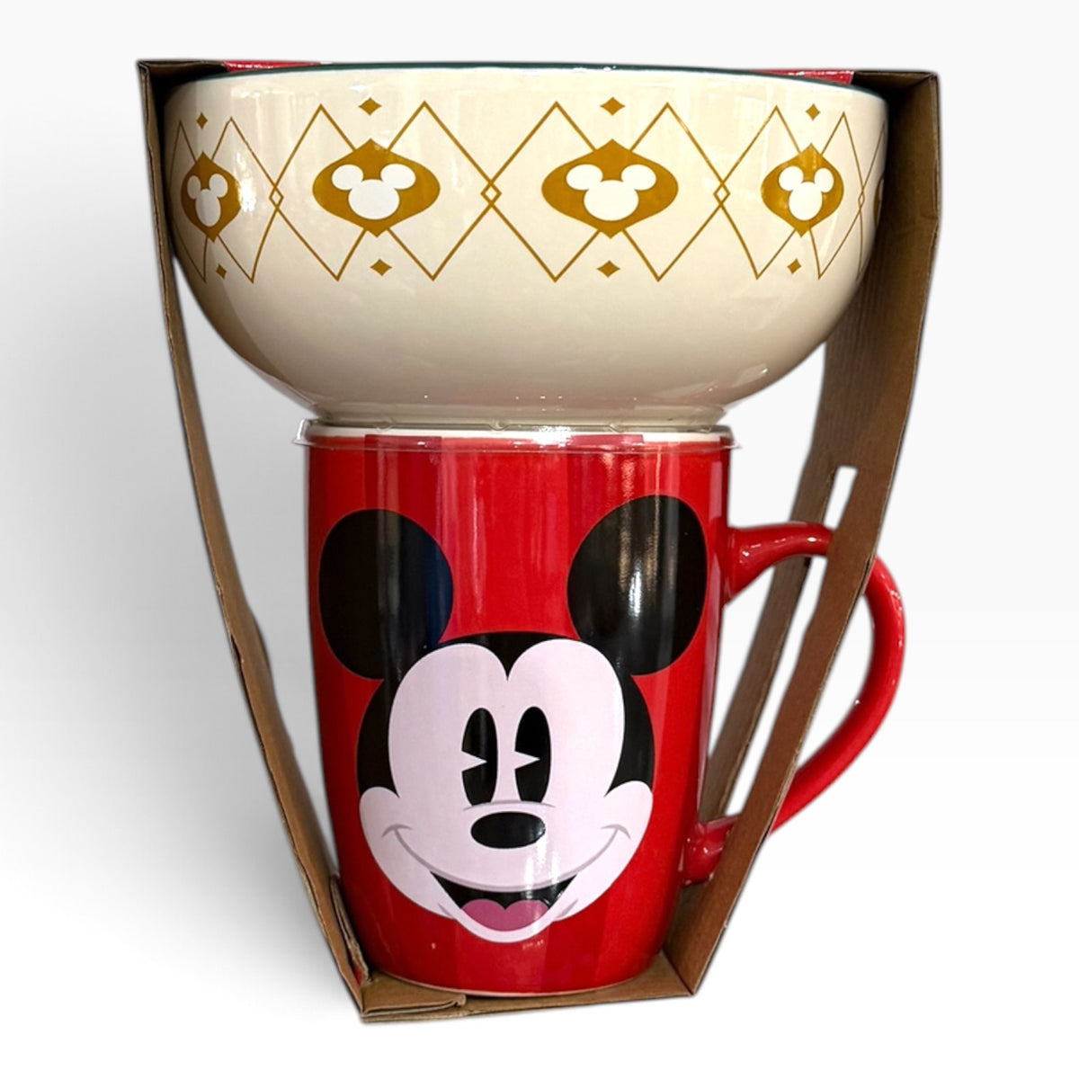 Tazon + Bowl Venit Navidad Disney Classic Mickey Mouse