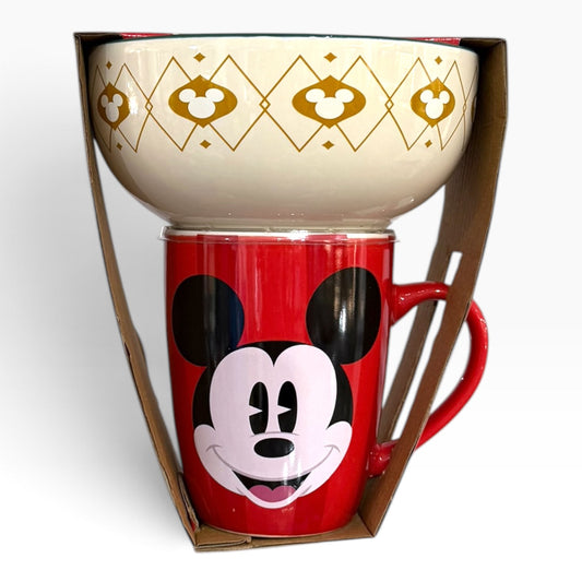Tazon + Bowl Venit Navidad Disney Classic Mickey Mouse