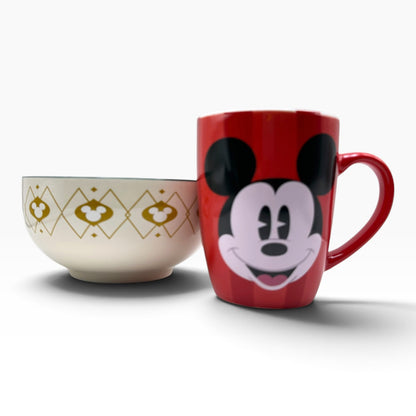 Tazon + Bowl Venit Navidad Disney Classic Mickey Mouse