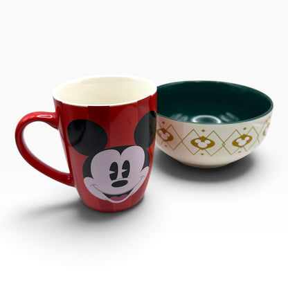 Tazon + Bowl Venit Navidad Disney Classic Mickey Mouse