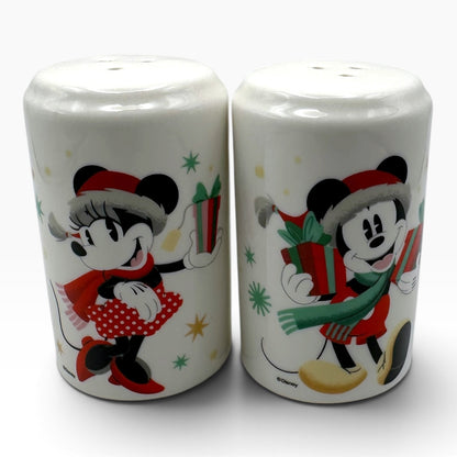 Salero + Pimentero Cerámica Navidad Disney Mickey y Minnie