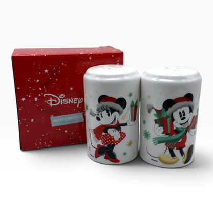 Salero + Pimentero Cerámica Navidad Disney Mickey y Minnie