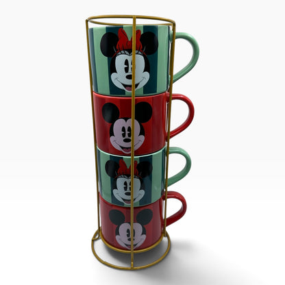 Set 4 Tazones 400ml Navidad Disney Classic