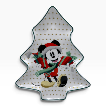 Plato Aperitivo Grande Navidad Disney Mickey 29x24 Cms