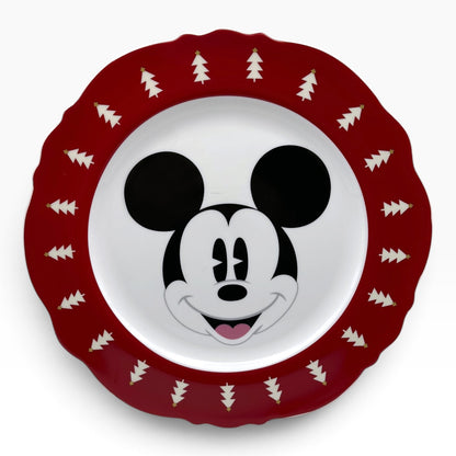 Plato Irregular 27cm Navidad Disney Mickey