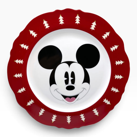 Plato Irregular 27cm Navidad Disney Mickey