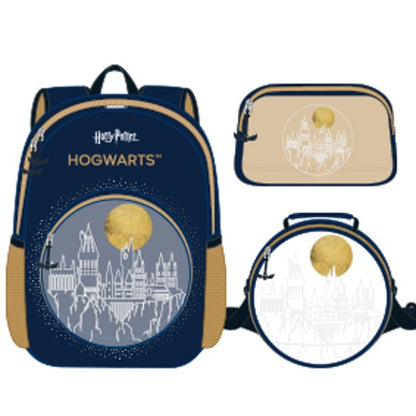 Set Escolar Harry Potter Infantil Mochila + Lonchera + Estuche