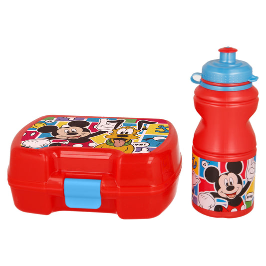 Set 2pcs Portasandwich + Botella Mickey Mouse