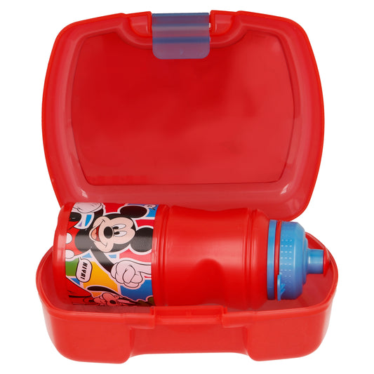 Set 2pcs Portasandwich + Botella Mickey Mouse