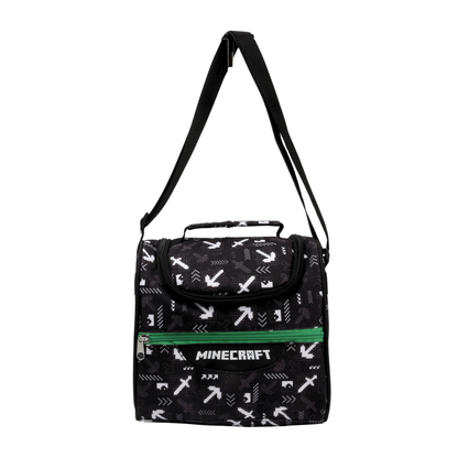 Lonchera Juvenil Minecraft Negro