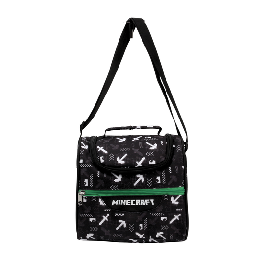 Lonchera Juvenil Minecraft Negro