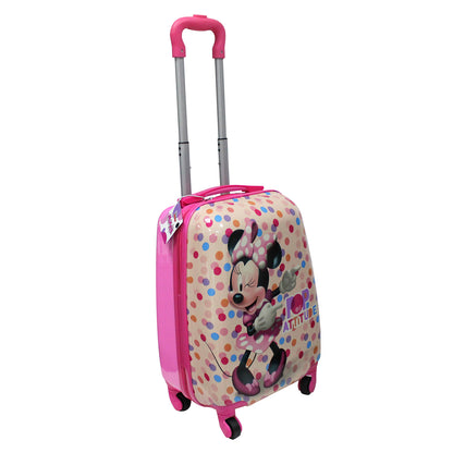 Maleta Infantil 4 Ruedas Minnie 16"