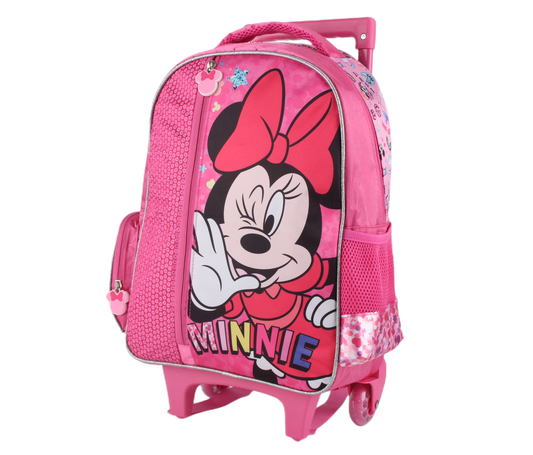 Mochila C/Ruedas Lentejuelas Minnie